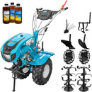 Motocultor DKD 1000B NEW 1 motor 7.5 CP benzina 2+1 viteze freze 60-120 cm roti ATV 19/7-8 capota far LED roti metal plug arat rarita reglabila plug cartofi cultivator 3l ulei