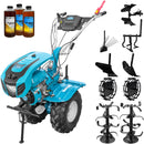 Motocultor DKD 1000B NEW 1 motor 7.5 CP benzina 2+1 viteze freze 60-120 cm roti ATV 19/7-8 capota far LED roti metal plug arat rarita reglabila plug cartofi cultivator plug reversibil 3l ulei