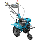 Motocultor DKD 100B motor 7 CP benzina 2+1 viteze latime lucru 50-87 cm freze roti cauciuc 4.00x8" roti metal plug arat rarita reglabila 3l ulei