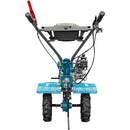 Motocultor DKD 100B motor 7 CP benzina 2+1 viteze latime lucru 50-87 cm freze roti cauciuc 4.00x8" roti metal plug arat rarita reglabila plug cartofi cultivator plug reversibil remorca 3l ulei