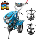 Motocultor DKD 1000B NEW-1 motor 7 CP latime lucru 90 cm freze roti cauciuc 4.00-8 capota cu far 3l ulei