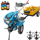 Motocultor DKD 1000B NEW-1 motor 7 CP latime lucru 90 cm freze roti cauciuc 4.00-8 capota cu far remorca 3l ulei