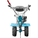 Motocultor DKD 1000B NEW motor 8 CP benzina 2+1 viteze latime lucru 105 cm freze roti cauciuc 5.00-8" capota cu far ghidon reglabil inaltime roti metal plug arat rarita reglabila plug cartofi 3l ulei