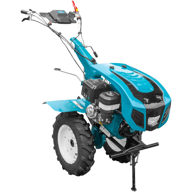 Motocultor profesional DKD HS 1100D motor 16 CP latime lucru 90-120 cm capota cu far freze roti cauciuc
