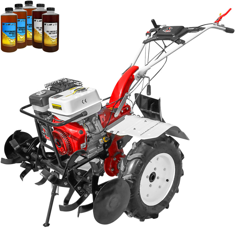 Motocultor Media Line 9500/5 CF motor 10 CP latime lucru 90 cm freze roti cauciuc 500x12 rarita fixa 5l ulei
