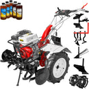 Motocultor Media Line 9500/5 CF motor 10 CP latime lucru 90 cm freze roti cauciuc 500x12 rarita fixa roti metal plug arat plug cartofi cultivator plug reversibil 5l ulei