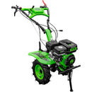 Motocultor RDB MQ170GS motor 7 CP benzina 2+1 viteze latime lucru 105 cm freze segmentabile roti cauciuc 4.00x8" roti metal plug arat rarita reglabila plug cartofi cultivator plug reversibil remorca 3l ulei
