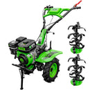Motocultor RDB MQ170GS motor 7 CP benzina 2+1 viteze latime lucru 105 cm freze segmentabile roti cauciuc 4.00x8" roti metal plug arat rarita reglabila plug cartofi cultivator plug reversibil remorca 3l ulei