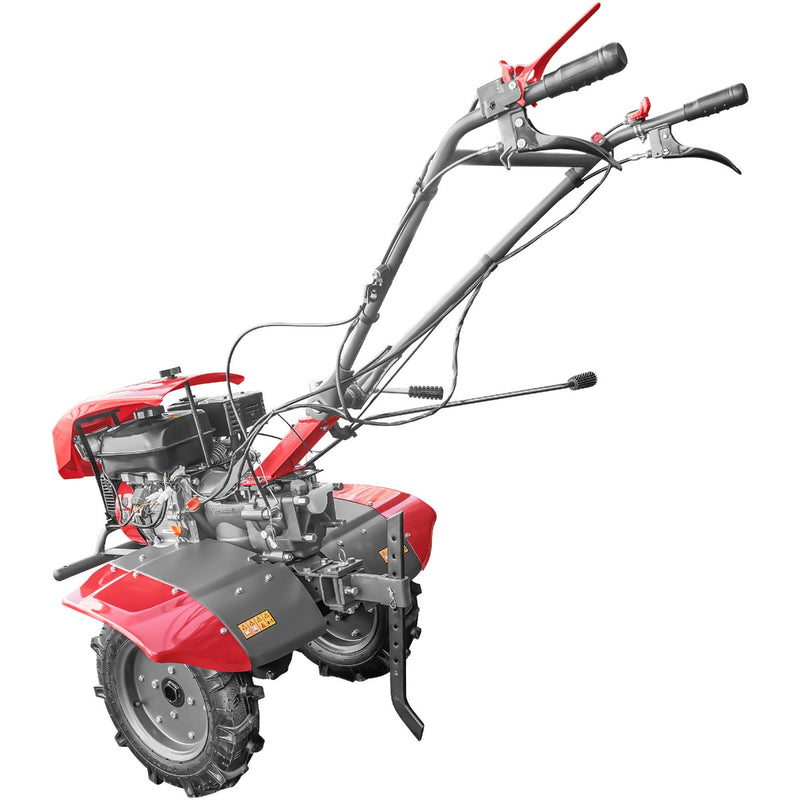 Motocultor Weima WM1100C-6 motor WM230F 7.5 CP 6 viteze latime lucru 110 cm freze roti cauciuc reductor usor/greu capota cu far roti metal cositoare tambur rotativ 3l ulei