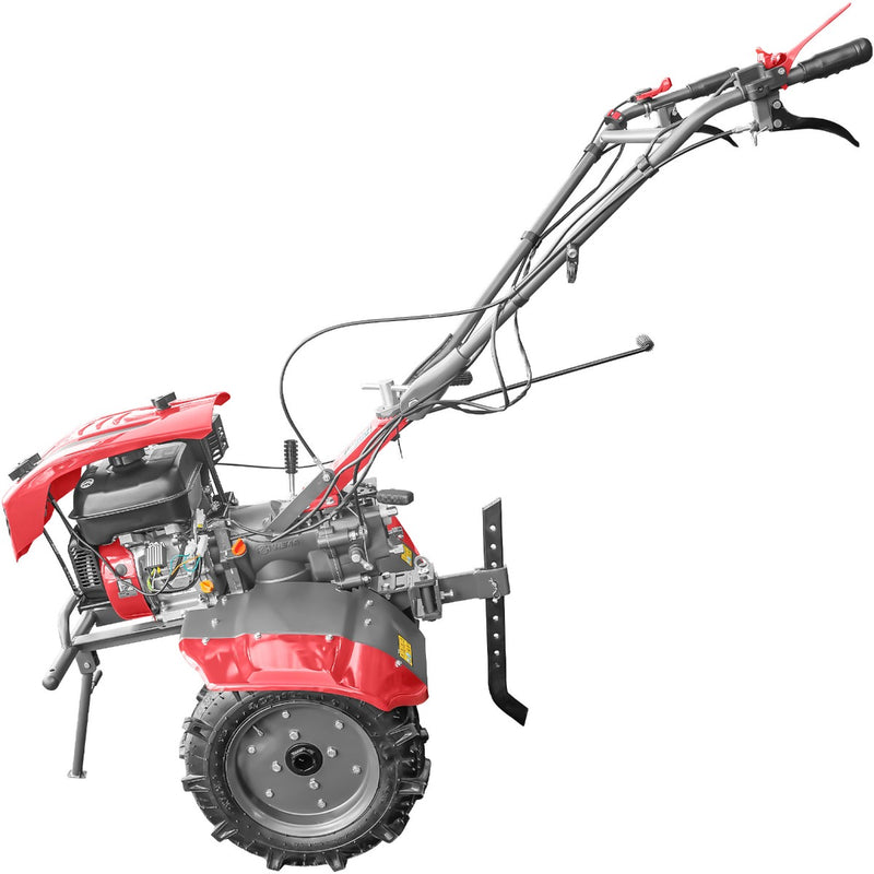 Motocultor Weima WM1100C-6 motor WM230F 7.5 CP 6 viteze latime lucru 110 cm freze roti cauciuc reductor usor/greu capota cu far roti metal cositoare tambur rotativ 3l ulei
