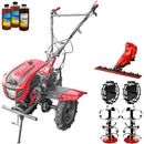 Motocultor Weima WM1100C-6 motor WM230F 7.5 CP 6 viteze latime lucru 110 cm freze roti cauciuc reductor usor/greu capota cu far roti metal lama cosire 3l ulei