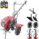 Motocultor Weima WM1100C-6 motor WM230F 7.5 CP 6 viteze latime lucru 110 cm freze roti cauciuc reductor usor/greu capota cu far roti metal plug arat plug reversibil plug cartofi 3l ulei