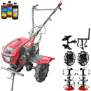 Motocultor Weima WM1100C-6 motor WM230F 7.5 CP 6 viteze latime lucru 110 cm freze roti cauciuc reductor usor/greu capota cu far roti metal cultivator plug reversibil 3l ulei