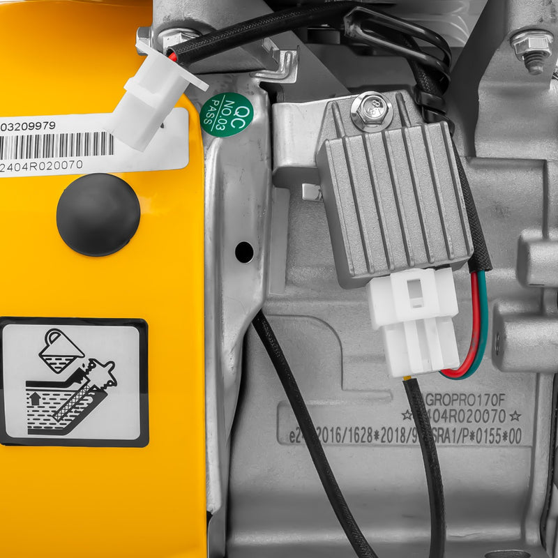 Motor AgroPro 170F cu caneluri 8 CP benzina 212 cc 3.6 L diametru ax 25 mm bobina far
