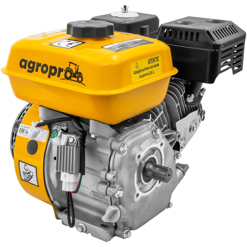 Motor AgroPro 170F cu caneluri 8 CP benzina 212 cc 3.6 L diametru ax 25 mm bobina far