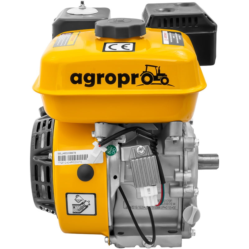 Motor AgroPro 170F cu caneluri 8 CP benzina 212 cc 3.6 L diametru ax 25 mm bobina far