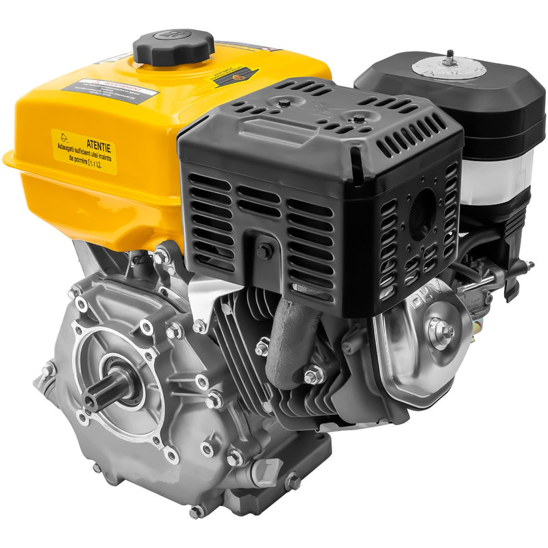 Motor AgroPro 190F cu caneluri 16 CP benzina 420 cc 6.5 L diametru ax 25 mm bobina far