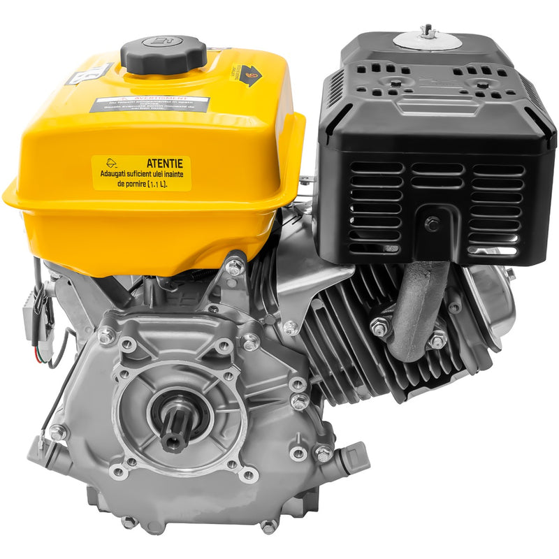 Motor AgroPro 190F cu caneluri 16 CP benzina 420 cc 6.5 L diametru ax 25 mm bobina far