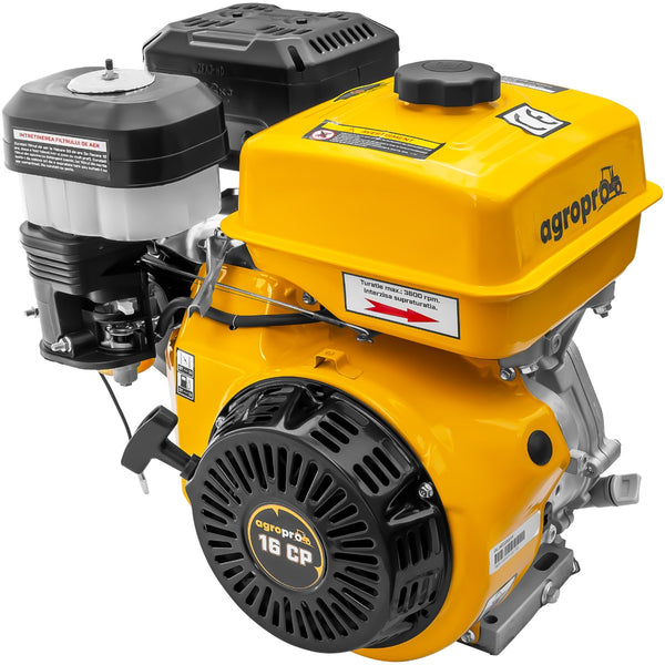 Motor AgroPro 190F cu ax pana 16 CP benzina 420 cc 6.5 L diametru ax 25.4 mm