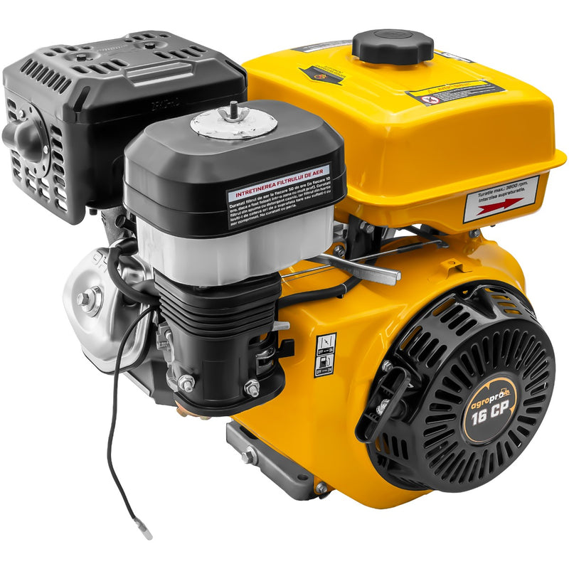 Motor AgroPro 190F cu ax pana 16 CP benzina 420 cc 6.5 L diametru ax 25.4 mm