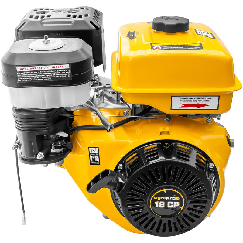 Motor AgroPro 192F cu ax pana 18 CP benzina 460 cc 6.5 L diametru ax 25.4 mm
