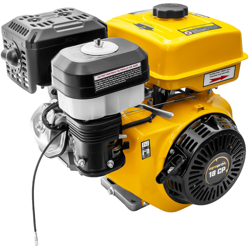Motor AgroPro 192F cu ax pana 18 CP benzina 460 cc 6.5 L diametru ax 25.4 mm