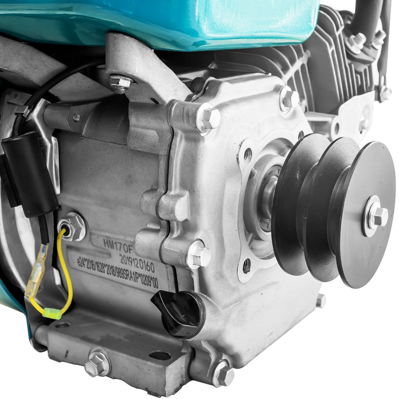 Motor DKD HS 170F cu ax pana 7CP benzina 212cc 3.6L diametru ax 19.05mm fulie dubla inclusa