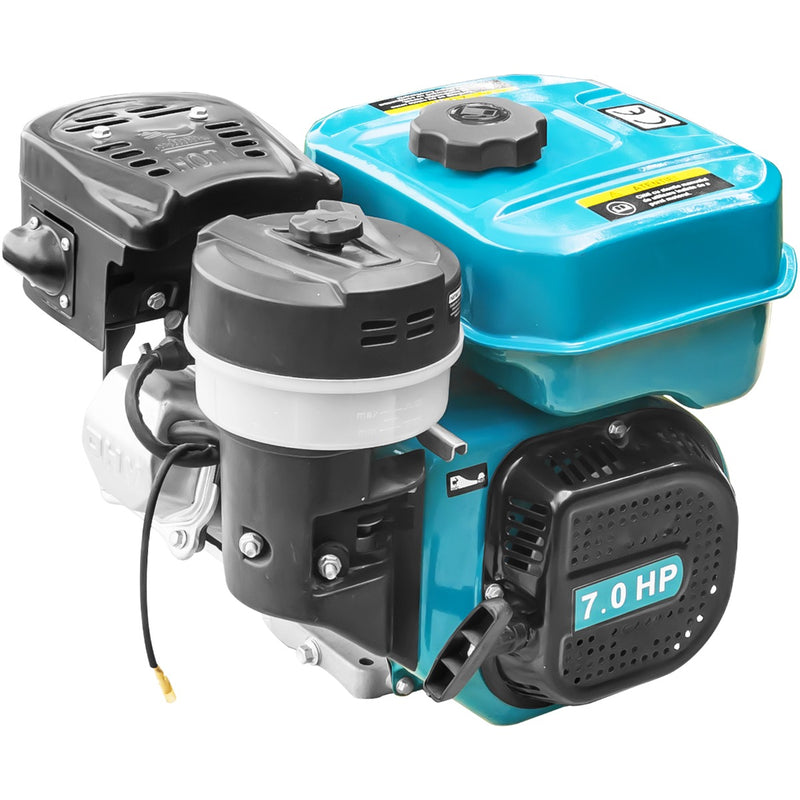 Motor DKD HS 170F cu ax pana 7CP benzina 212cc 3.6L diametru ax 19.05mm fulie dubla inclusa