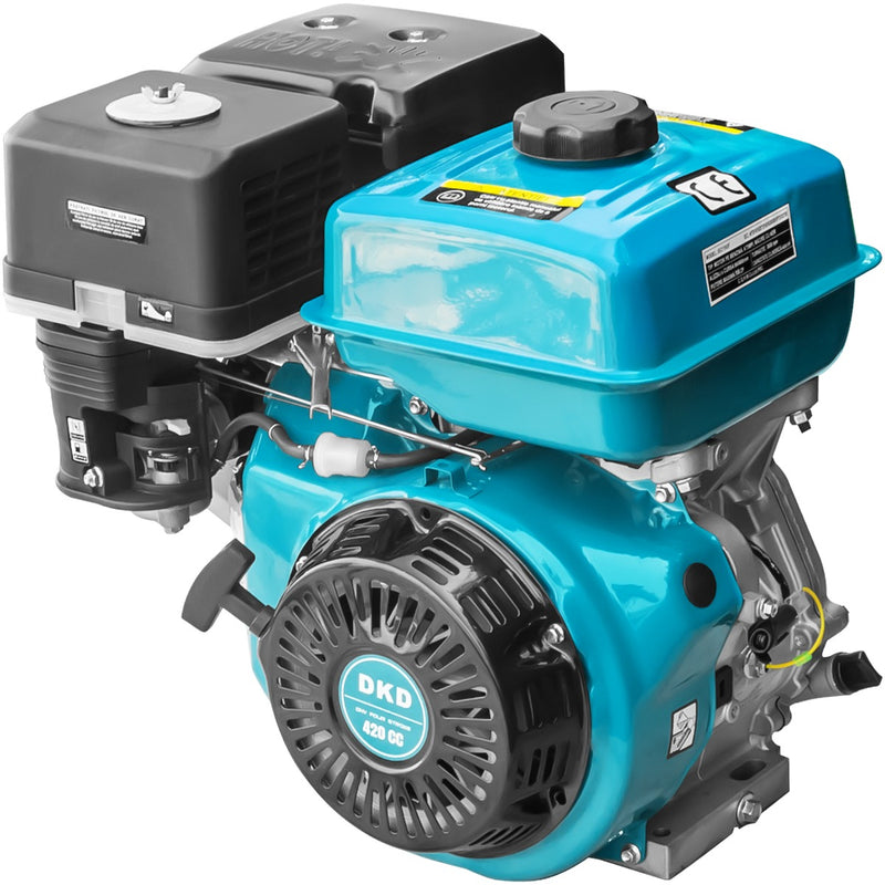 Motor DKD HS 190F cu caneluri 16CP 420cc 6L diametru ax 25mm senzor ulei