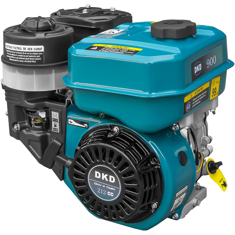 Motor DKD HS 170F cu ax pana 7CP benzina 212cc 3.6L diametru ax 20mm