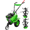 Motosapa RDB MQ168B motor 7 CP benzina 2+1 viteze latime lucru 105 cm freze segmentabile roti cauciuc 4.00x8" roti metal plug arat rarita reglabila plug cartofi cultivator remorca 3l ulei