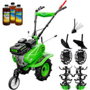 Motosapa RDB MQ168B motor 7 CP benzina 2+1 viteze latime lucru 105 cm freze segmentabile roti cauciuc 4.00x8" roti metal plug arat rarita reglabila plug cartofi 3l ulei