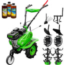 Motosapa RDB MQ168B motor 7 CP benzina 2+1 viteze latime lucru 105 cm freze segmentabile roti cauciuc 4.00x8" roti metal plug arat rarita reglabila plug cartofi cultivator 3l ulei