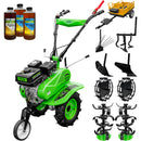 Motosapa RDB MQ168B motor 7 CP benzina 2+1 viteze latime lucru 105 cm freze segmentabile roti cauciuc 4.00x8" roti metal plug arat rarita reglabila plug cartofi cultivator remorca 3l ulei