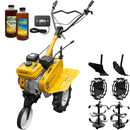 Motosapa AgroPro HS 500 motor 7 CP 2+1 viteze latime lucru 90 cm freze roti cauciuc 4.00x8 roata frontala tahometru roti metal plug arat rarita reglabila 2l ulei