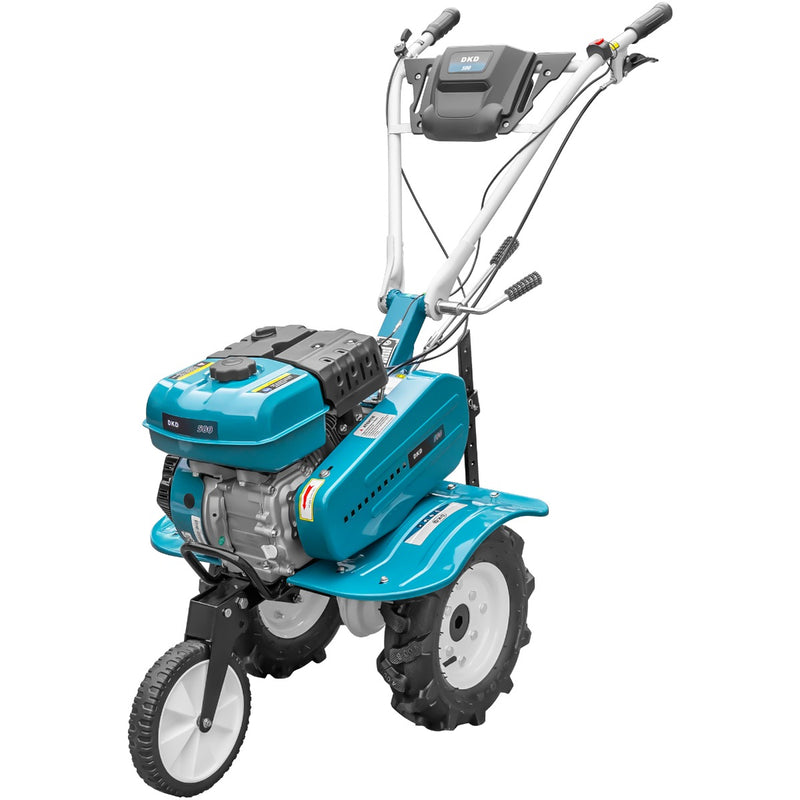 Motosapa DKD HS 500 NEW motor 7CP latime lucru 80 cm 2+1 viteze freze roti cauciuc 4.00x8 roata frontala 2l ulei