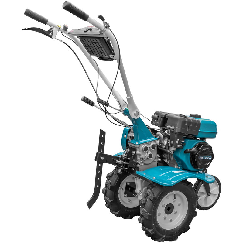 Motosapa DKD HS 500 NEW motor 7CP latime lucru 80 cm 2+1 viteze freze roti cauciuc 4.00x8 roata frontala 2l ulei