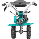 Motosapa DKD 500 motor 7 CP benzina 2+1 viteze freze 56-84 cm freze roti cauciuc 4.00x8" roata frontala remorca 2l ulei