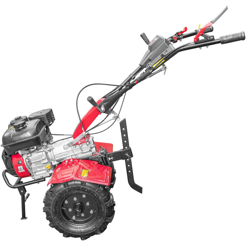 Motocultor Weima WM 990 (1000N) motor 7 CP viteze 2+1 latime lucru 80 cm freze roti 4.00-8" roti metal plug arat rarita reglabila plug cartofi 3l ulei