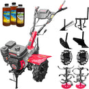 Motocultor Weima WM 990 (1000N) motor 7 CP viteze 2+1 latime lucru 80 cm freze roti 4.00-8" roti metal plug arat rarita reglabila plug cartofi cultivator 3l ulei