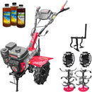 Motocultor Weima WM 990 (1000N) motor 7 CP viteze 2+1 latime lucru 80 cm freze roti 4.00-8" roti metal plug arat cultivator 3l ulei