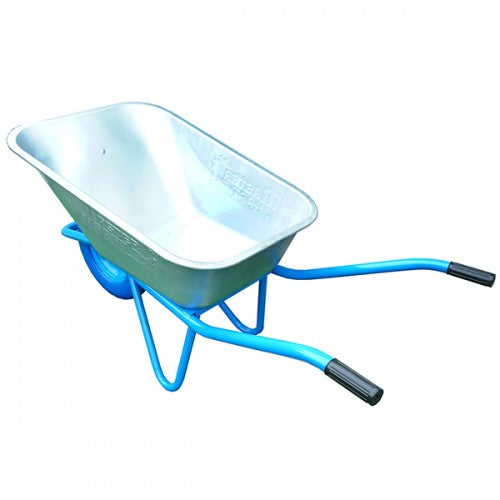 Roaba pentru constuctie cuva 100L zincata roata plina de poliuretan WBPU