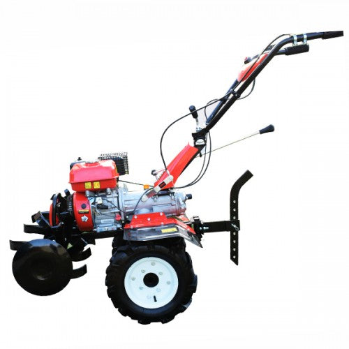 Motocultor HWASDAN HSD1G-100 Germany 7 CP reductor benzina motor 4 timpi sistem de aprindere – Magneto OHV Euro5 2+1 viteze 50-100 cm latime de lucru 15-25 cm adancime de lucru