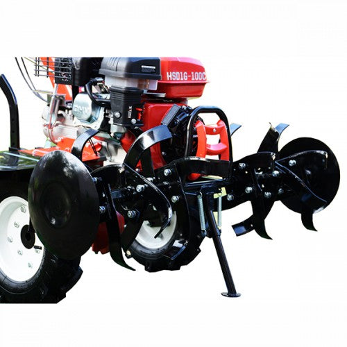 Motocultor HWASDAN HSD1G-100C Germany 7 CP reductor benzina motor 4 timpi sistem de aprindere – Magneto OHV Euro5 3+1 viteze 50-100 cm latime de lucru 15-25 cm adancime de lucru