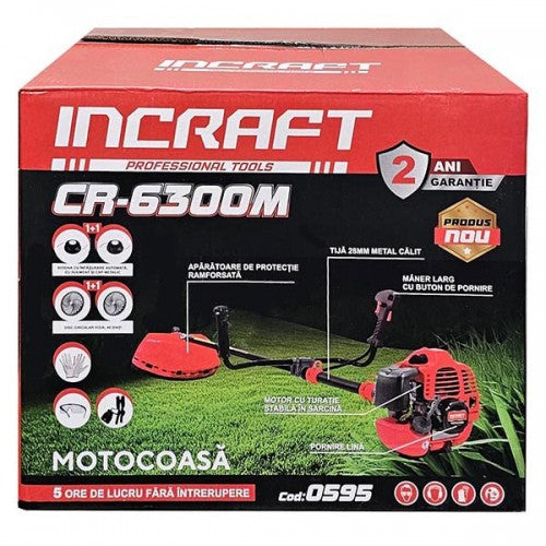 Motocoasa 6.3 CP INCRAFT CR-6300M