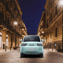 Masina electrica RELIVE N1 motor 20 kW autonomie 170 km viteza 100 km/h 2 pasageri ABS volan electronic computer rutier camera 360 grade navigatie ecran dublu 10.25" faruri LED Albastru