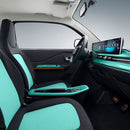 Masina electrica RELIVE N1 motor 20 kW autonomie 170 km viteza 100 km/h 2 pasageri ABS volan electronic computer rutier camera 360 grade navigatie ecran dublu 10.25" faruri LED Albastru