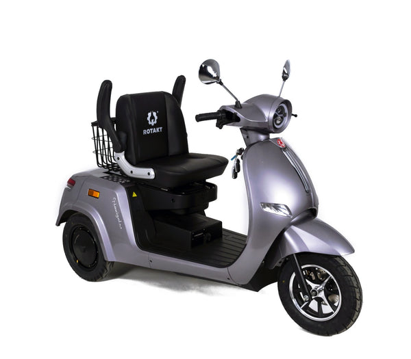 Tricicleta electrica Rotakt Navigator fara permis viteza 25 km/h autonomie 80 km acumulatori 60V/20Ah greutate admisa 300kg