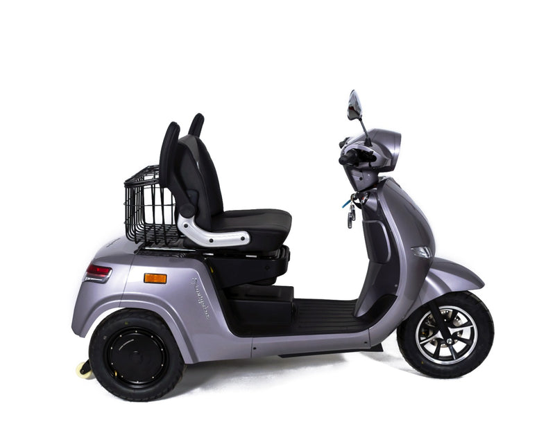 Tricicleta electrica Rotakt Navigator fara permis viteza 25 km/h autonomie 80 km acumulatori 60V/20Ah greutate admisa 300kg
