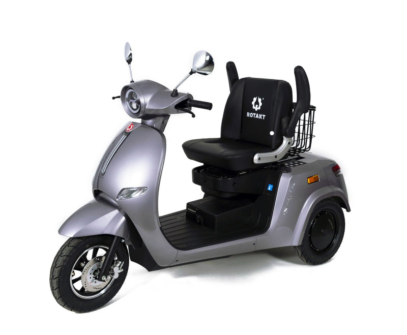 Tricicleta electrica Rotakt Navigator fara permis viteza 25 km/h autonomie 80 km acumulatori 60V/20Ah greutate admisa 300kg